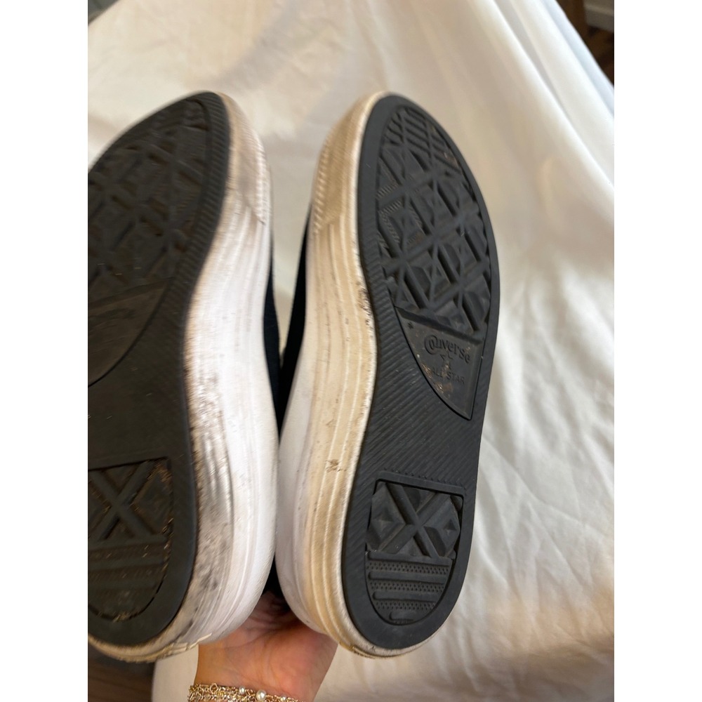 Converse Chuck Taylor All Star Move Platform High Top Black Rhinestone Heart 8 - Picture 7 of 7